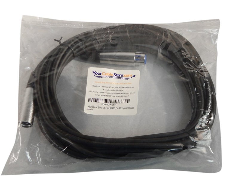 Your Cable Store 25 Foot XLR 3 Pin Microphone Cable - Image 2